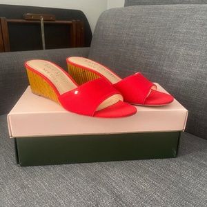 Kate Spade canvas slides